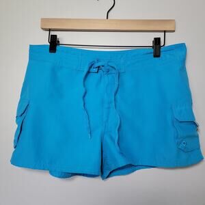 Sunshine Zone Beach Board Surf Shorts Womens 9 Turquoise Pockets Watersports